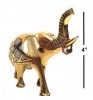 BR20955 - Brass Elephant MOP Ring Holder